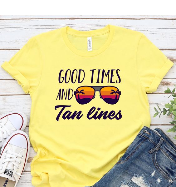 Items similar to Good Times And Tan Lines TShirt DB – baetees