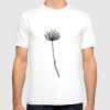 Simple Flower Outline Print T-Shirt DB