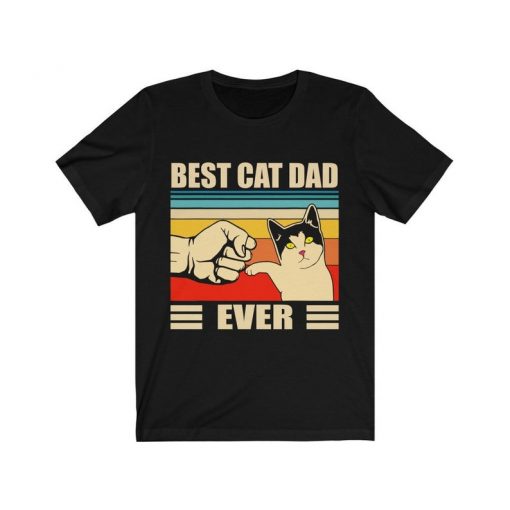 Best Cat Dad Ever - Best Cat Daddy - Unisex Jersey Short Sleeve Soft Touch Tee DB