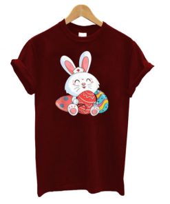 Cute Bunny Nurse Eggs Happy Easter Day Nursing T-Shirt
