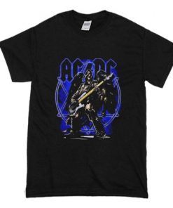 ACDC Band Skeleton Wings T Shirt