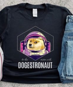 Doge To The Moon Dogestronaut Unisex T-Shirt