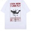 Travis Scott rated R look mom I can fly T-shirt Back