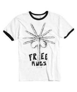 Alien free hugs ringer t shirt THD