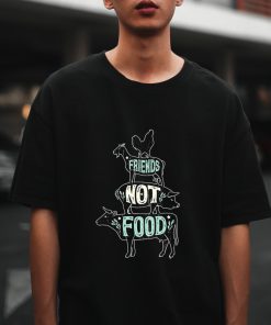 Friends Not Food Vegetarian T-shirt