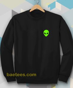 Alien Head Pocket Patch Sweatshirt