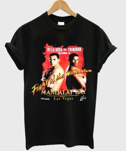 De La Hoya vs Trinidad Fight of the millenium t-shirt