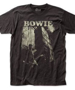 David Bowie Guitar 30_1 fitted jersey tee TPKJ3