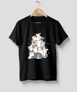 Friendship between cats and dogs T-Shirt TPKJ3
