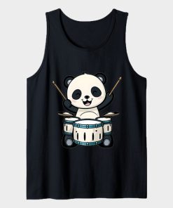 Cute Panda Playing Drums Tanktop TPKJ3